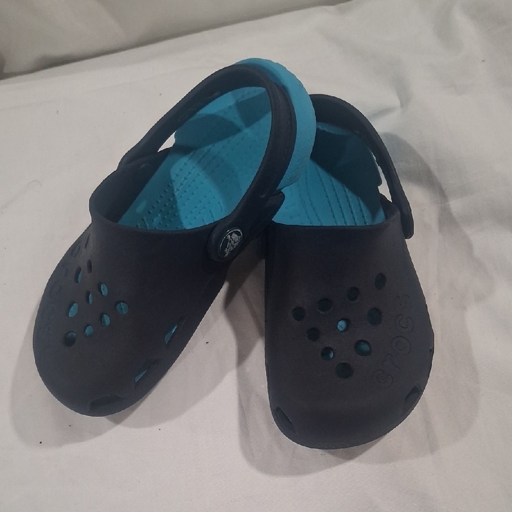 CROCS Kids Dark Blue Water Shoes Size C11